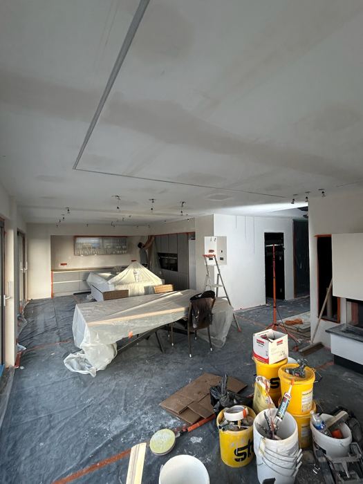 Peinture et enduit décoratif, Gundershoffen : pendant travaux