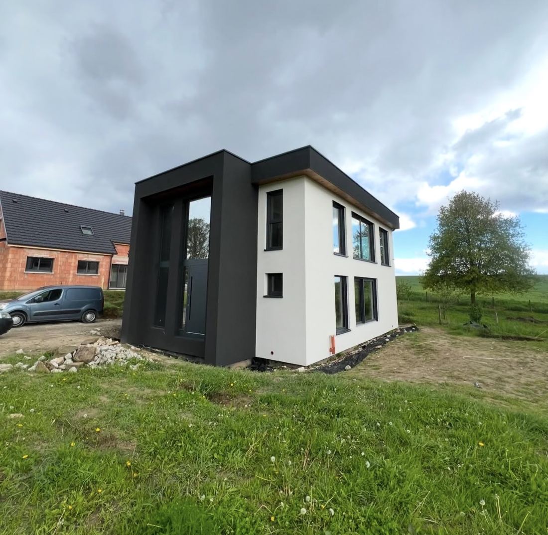 Maison neuve à Batzendorf après isolation thermique par l'extérieur