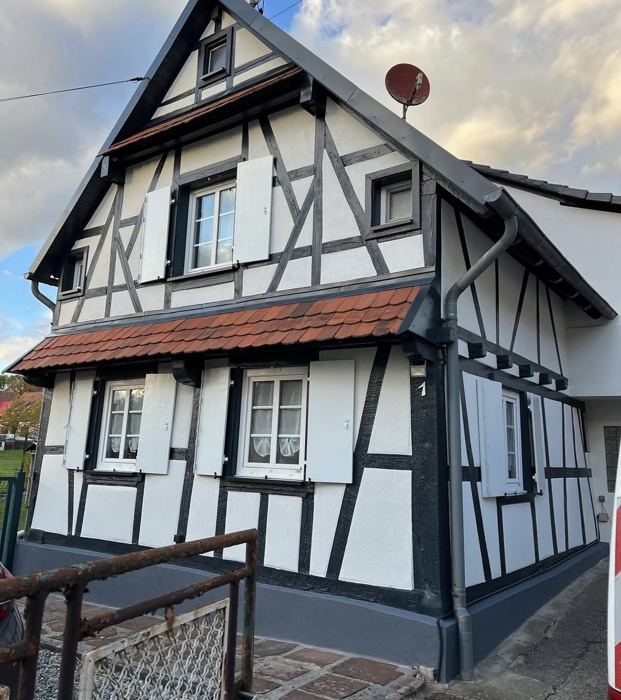 Ravalement maison à colombages, Merkwiller-Pechelbronn : après travaux